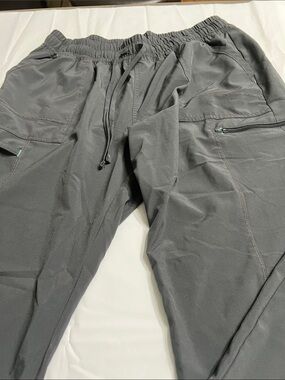 Scrubstar Unisex Charcoal Gray Cargo Scrub Pants with Elastic Waist